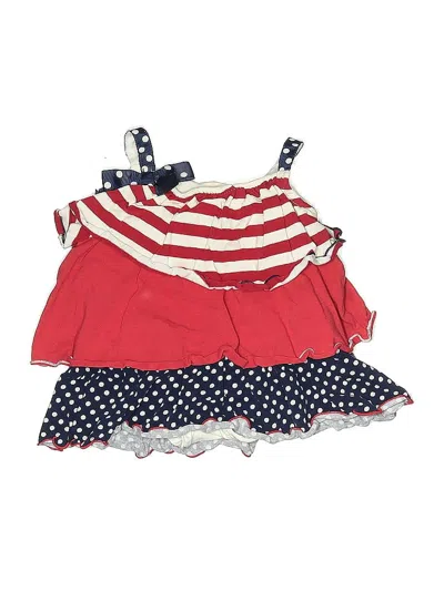Pre-owned Bonnie Baby Babies' Short Sleeve Outfit In Red