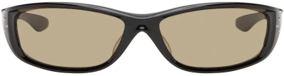 Bonnie Clyde Black Piccolo Sunglasses In Black/brown