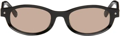 Bonnie Clyde Black Roller Coaster Sunglasses In Black & Brown