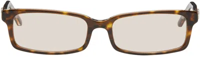 Bonnie Clyde Brown Boyfriend Sunglasses In Tortoise & Brown Tin