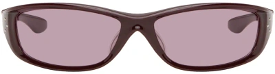 Bonnie Clyde Burgundy Piccolo Sunglasses In Brown/wine