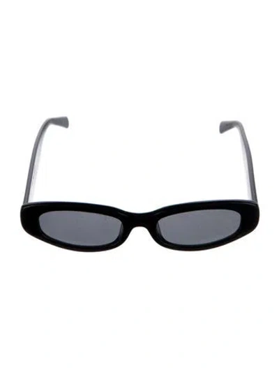 Pre-owned Bonnie Clyde Narrow Tinted Sunglasses In Black