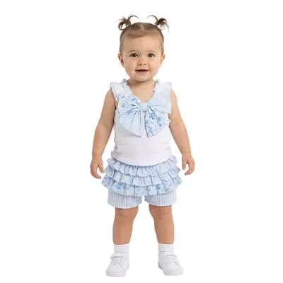 Bonnie Jean Baby Girls 2-pc. Short Set In Blue