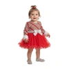 Bonnie Jean Baby Girls Long Sleeve Tutu Dress In Red