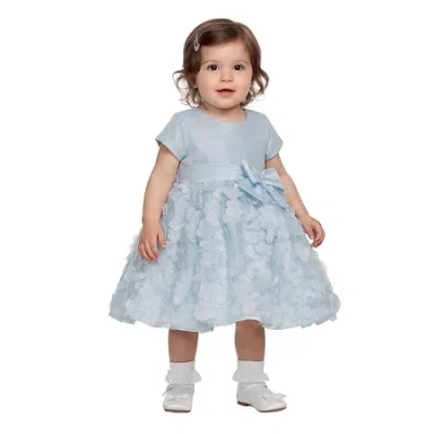 Bonnie Jean Baby Girls Short Sleeve A-line Dress In Blue