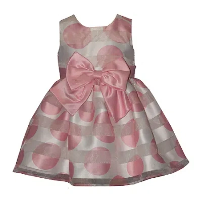 Bonnie Jean Baby Girls Sleeveless A-line Dress In Pink