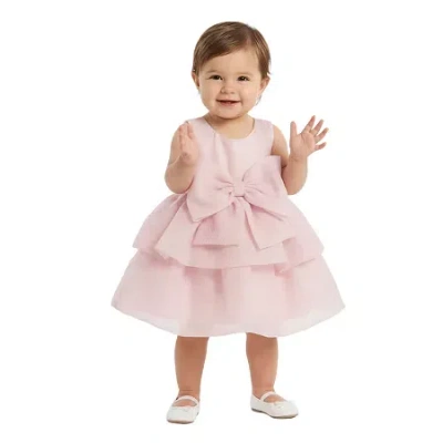 Bonnie Jean Baby Girls Sleeveless A-line Dress In Pink