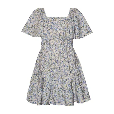 Bonnie Jean Big Kid Girls Short Sleeve Flutter A-line Dress In Multi