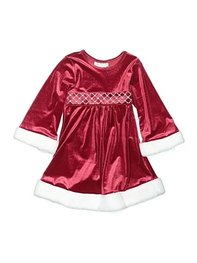 Pre-owned Bonnie Jean Kids' Dress In Burgundy