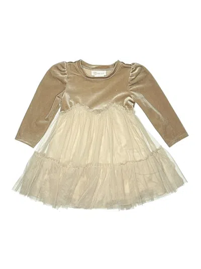 Pre-owned Bonnie Jean Kids' Dress In Gold