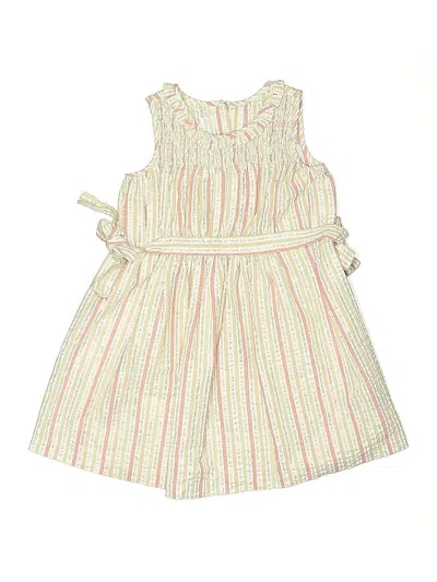 Pre-owned Bonnie Jean Kids' Dress In White