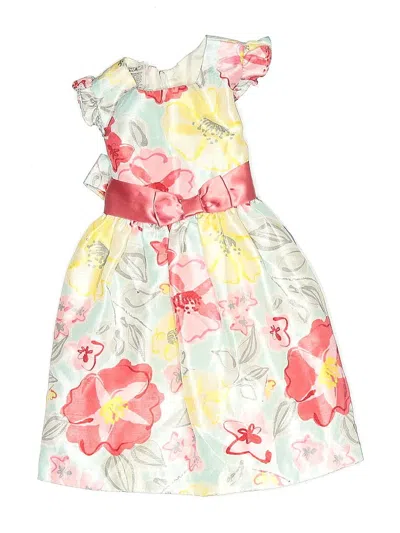 Pre-owned Bonnie Jean Kids' Dress In White