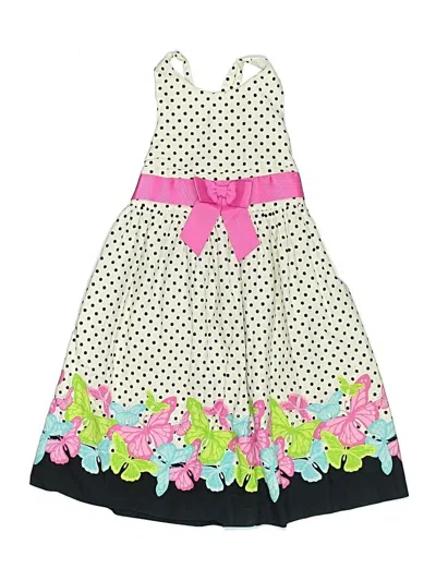 Pre-owned Bonnie Jean Kids' Dress In White