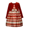 Bonnie Jean Girls Striped 2-pc. Dress Set In Red