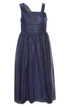 Bonnie Jean Kids' Grecian Glitter Dress In Blue