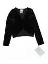 Bonnie Jean Long Sleeve Top In Black
