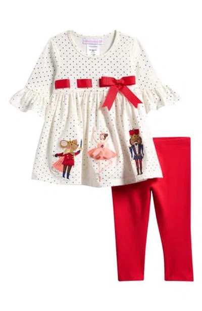Bonnie Jean Babies'  Nutcracker Tunic & Leggings Set In Multi