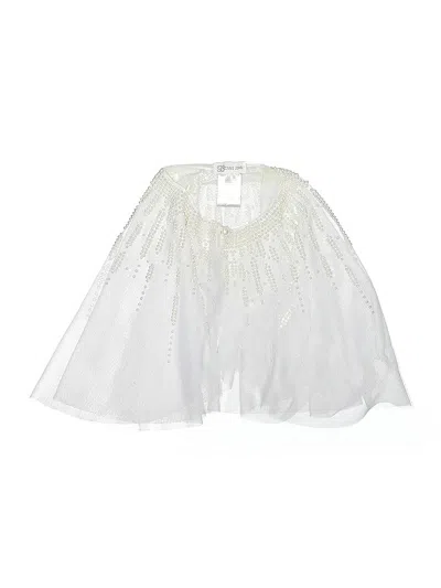 Pre-owned Bonnie Jean Kids' Poncho In White