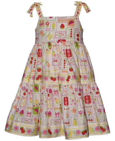 Bonnie Jean Kids' Toddler Girls' 2t-6x Tile Printed Dress In Multi