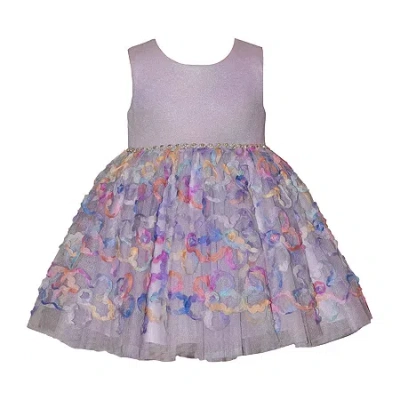 Bonnie Jean Babies' Toddler Girls Sleeveless A-line Dress In Purple