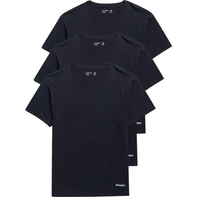 Bonobos 3-pack Crewneck Undershirts In Black