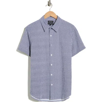 Bonobos Astor Slim Fit Short Sleeve Button-up Shirt In Blue