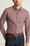 Bonobos Everyday Gingham Check Lightweight Cotton Stretch Flannel Button-down Shirt In Multi