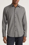 Bonobos Everyday Lightweight Flannel Button-down Shirt In Gray