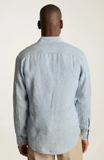 Bonobos Everyday Linen Slim Fit Button-down Shirt In Blue