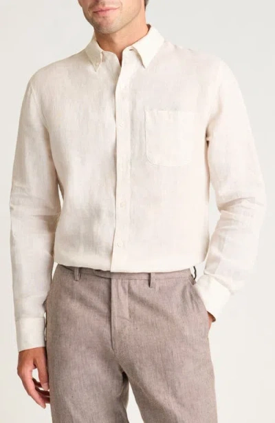 Bonobos Everyday Pinstripe Linen Button-down Shirt In White