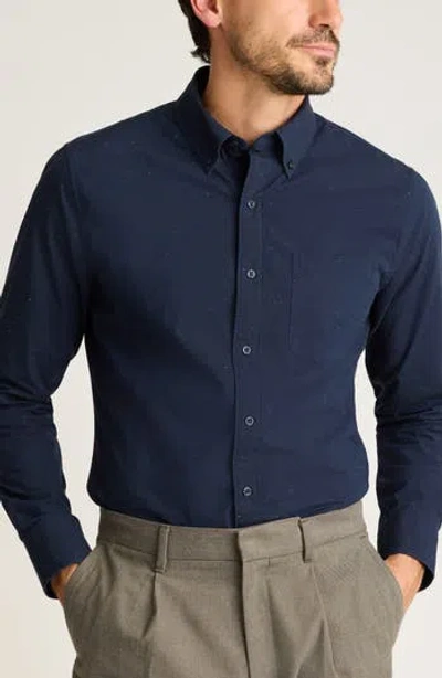 Bonobos Everyday Slim Fit Cotton Button-down Oxford Shirt In Navy Tweed