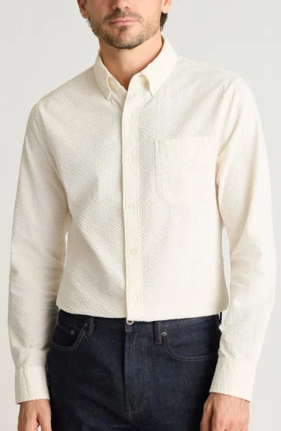 Bonobos Everyday Slim Fit Cotton Seersucker Button-down Shirt In Neutral