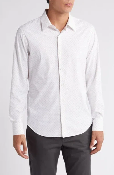 Bonobos Everyday Slim Fit Dot Print Stretch Cotton Button-up Shirt In Biddy Dot