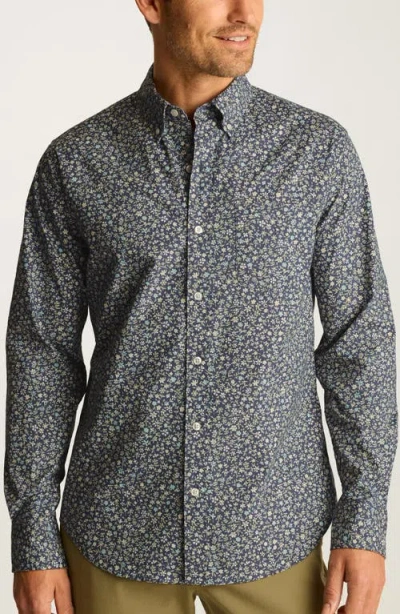 Bonobos Everyday Slim Fit Floral Stretch Cotton Button-down Shirt In Gray
