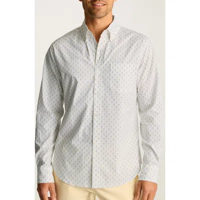 Bonobos Everyday Slim Fit Microcheck Stretch Cotton Button-down Shirt In White