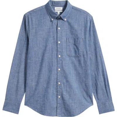 Bonobos Everyday Slim Fit Stretch Cotton Chambray Button-down Shirt In Blue