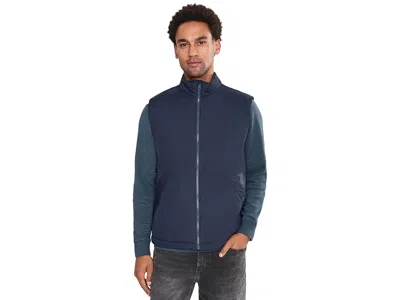 Bonobos Fairgame Filled Vest Men's Jacket Navy Blue: Sm, Nylon In Brown