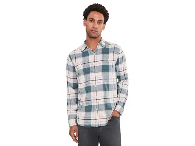 Bonobos Fireside Flannel Shirt Men's Clothing Juniper Green Plaid: 2xl, Cotton/elastane In Multi