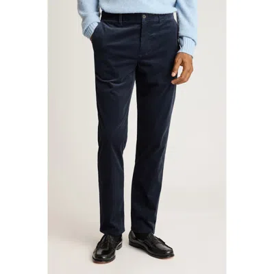 Bonobos Flat Front Cotton Stretch Corduroy Chinos In Blue