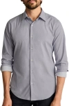 Bonobos Geo Print Tech Button-up Shirt In Gray