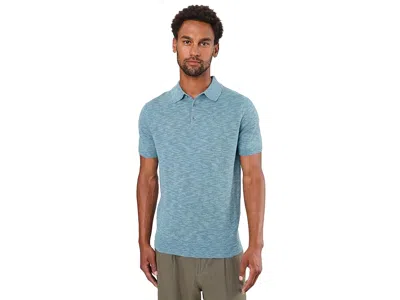 Bonobos Hudson Sweater Polo Men's Clothing Blue Linen Cotton Slub: Xl