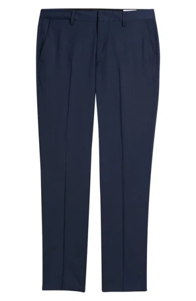 Bonobos Jetsetter Flat Front Stretch Wool Dress Pants In Black