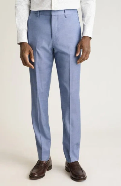 Bonobos Jetsetter Flat Front Stretch Wool Suit Pants In Blue