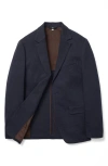 Bonobos Jetsetter Slim Fit Navy Glen Check Knit Wool Blend Sport Coat In Blue