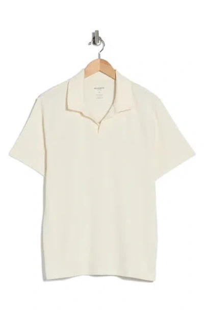 Bonobos Johnny Collar Waffle Knit Polo In White