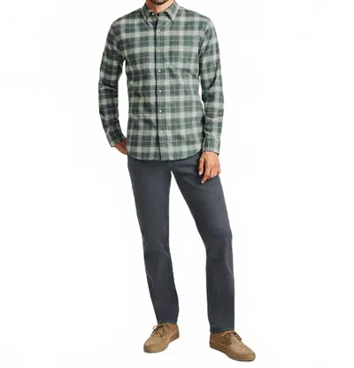 Bonobos Long Sleeve Button-down Plaid Shirt In Winter Forest Plaid Green