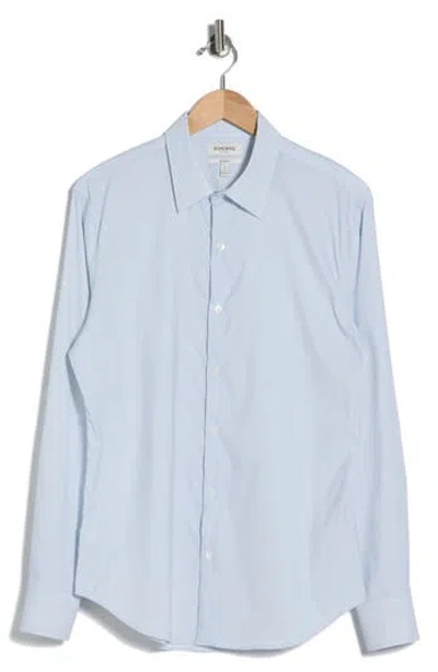 Bonobos Long Sleeve Slim Fit Button Front Performance Shirt In Blue