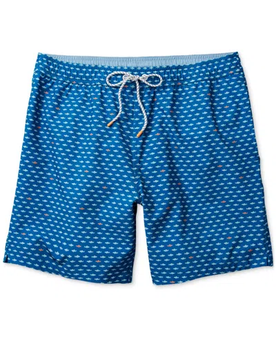 Bonobos Men's Dot-pattern Drawcord 7" Swim Trunks In Icarian Fish