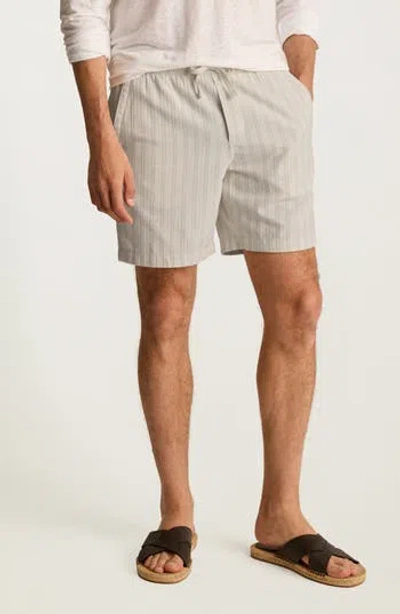 Bonobos Nomad Stripe Drawstring Cotton & Linen Shorts In Calebson Stripe C19