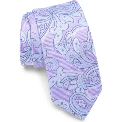 Bonobos Paisley On Twill Ground Silk Tie In Lavender